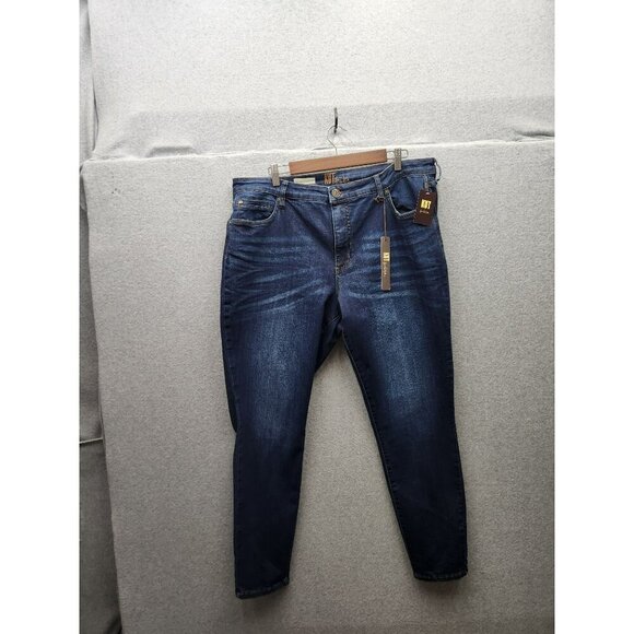 Kut From The Kloth VIV Toothpick Skinny Jeans 26W Dark Wash Denim Womens Plus Si - Picture 1 of 9